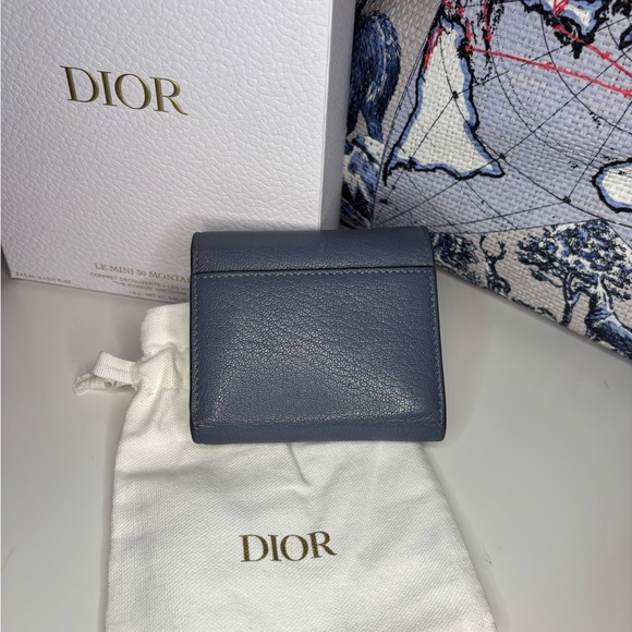 Dior Saddle Wallet Cerulian Blue - Picture 13 of 14